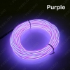 Picture of 3-meter 8-color Flexible EL Neon Glow Lighting Rope Strip + Charger for Car Decoration