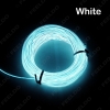 Picture of 3-meter 8-color Flexible EL Neon Glow Lighting Rope Strip + Charger for Car Decoration