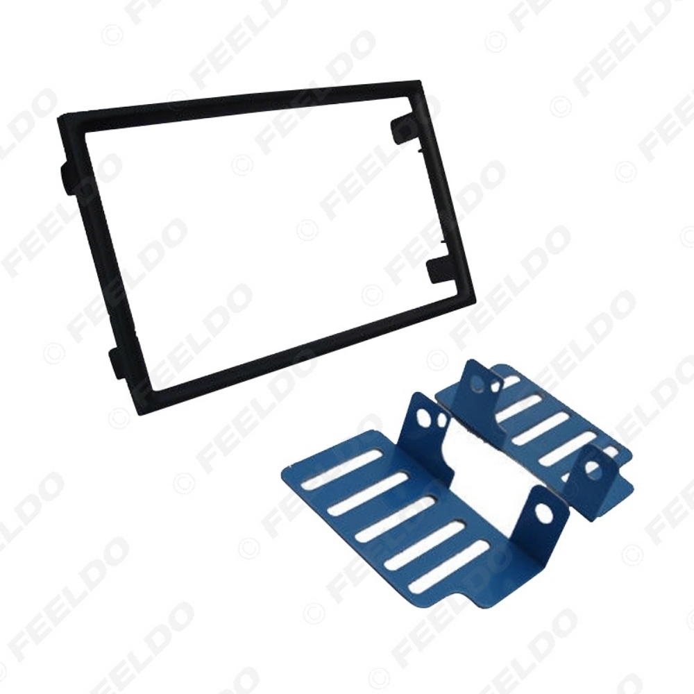 Picture of 2Din Car CD DVD Radio Stereo Frame Panel Audio Navigation Frame Dash Fascia Kits For Proton Preve 2012-2017