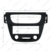 Picture of Car 1DIN Stereo Radio Fascia Plate Panel Frame For Renault Fluence 2009 Dashboard Installation Mount Kit