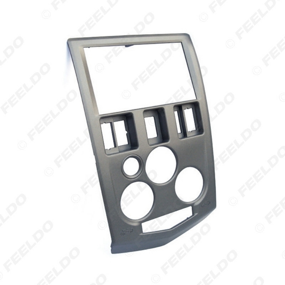 Picture of 2DIN Car Stereo CD/DVD Radio Fascia Plate Panel Frame For Renault Logan Dashboard Frame Trim Mount Kit