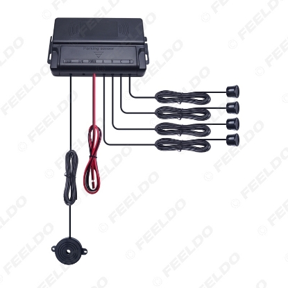Picture of Auto Car 4 Sensors Auto Parking Sensor Reverse Backup Beep Alarm Radar Speaker Parking Sensor