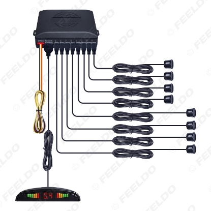 Picture of Car LED Display 8-sensor Reversing Parking Aid Radar System