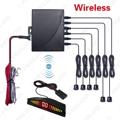 Picture of Auto Car 22mm 6-Sensor Parktronic Wireless Parking Sensor Aid Backup Radar Monitor Detector System