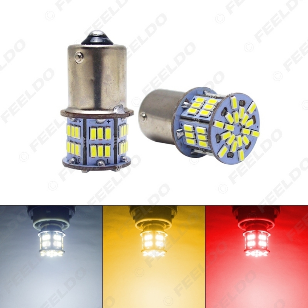 Picture of DC12V 1156 BA15S/P21W 3014 Chip 54LED Car Turn LED Lamp Signal LED Light Tail LED Bulb White/Red/Yellow