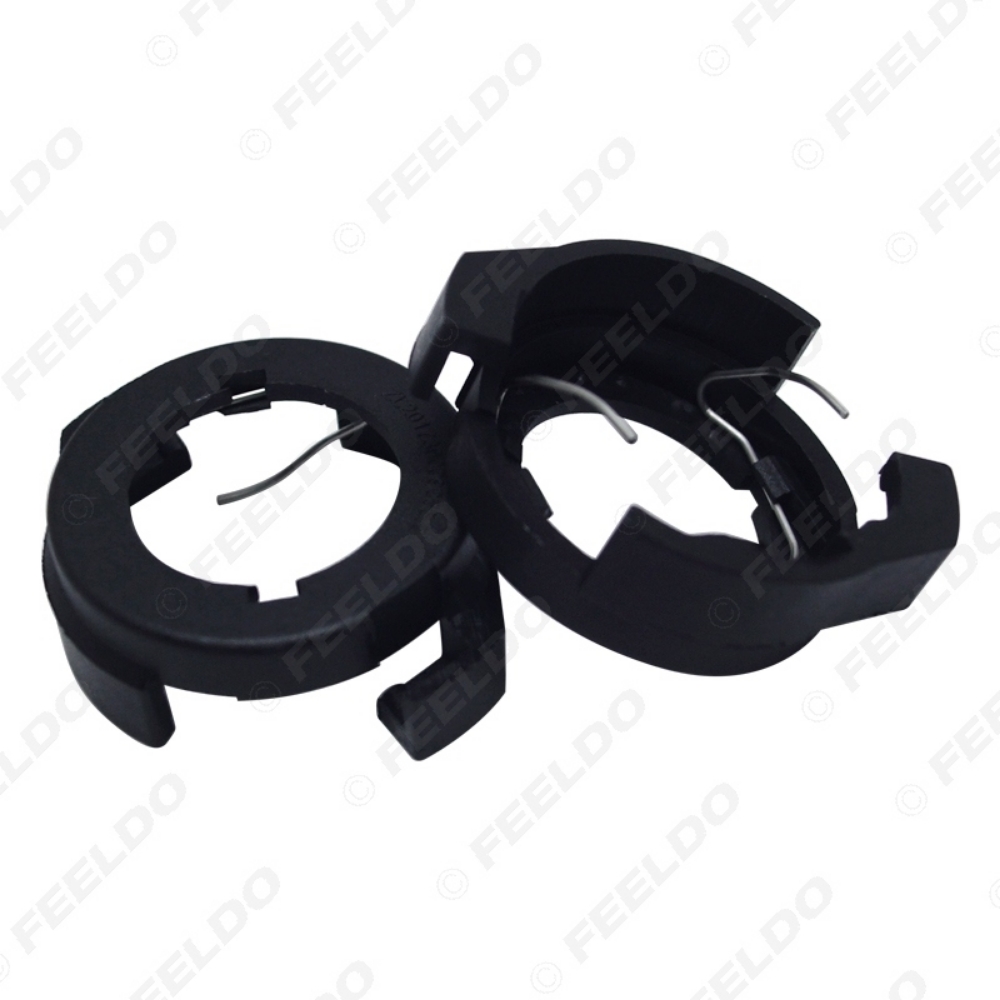 Picture of 2x H7 LED Headlights Bulbs Base Holders for Ford KUGA VW Passat B6 Alfa Romeo Renault Megane Adapter