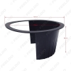 Picture of 2pcs 6" Car Auido Horn Speaker Waterproof Cover Plastic Spacer with Protective Cushion Horn Retaining Door Pad