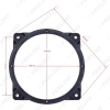 Picture of Black 2pcs 6.5" Car Speaker Spacer Adapter Pad Mounts for Hyundai Sonata YF 2012 Audio Horn Refit Rings Mat Solid