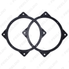 Picture of Black 2pcs 6.5" Car Speaker Spacer Adapter Pad Mounts for Hyundai Sonata YF 2012 Audio Horn Refit Rings Mat Solid