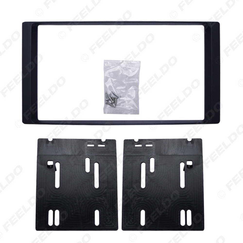 Picture of Car Double Din Radio Fascia DVD Decorative Frame for Subaru Forester Impreza 2008+2DIN Dash Mount Panel Frame Trim Kit