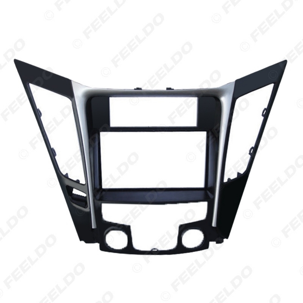 Picture of Car Refitting DVD Radio 2Din Fascia Frame for Hyundai Sonata YF(Luxry Type LHD) Stereo Face Panel Dash Installation Trim Kit
