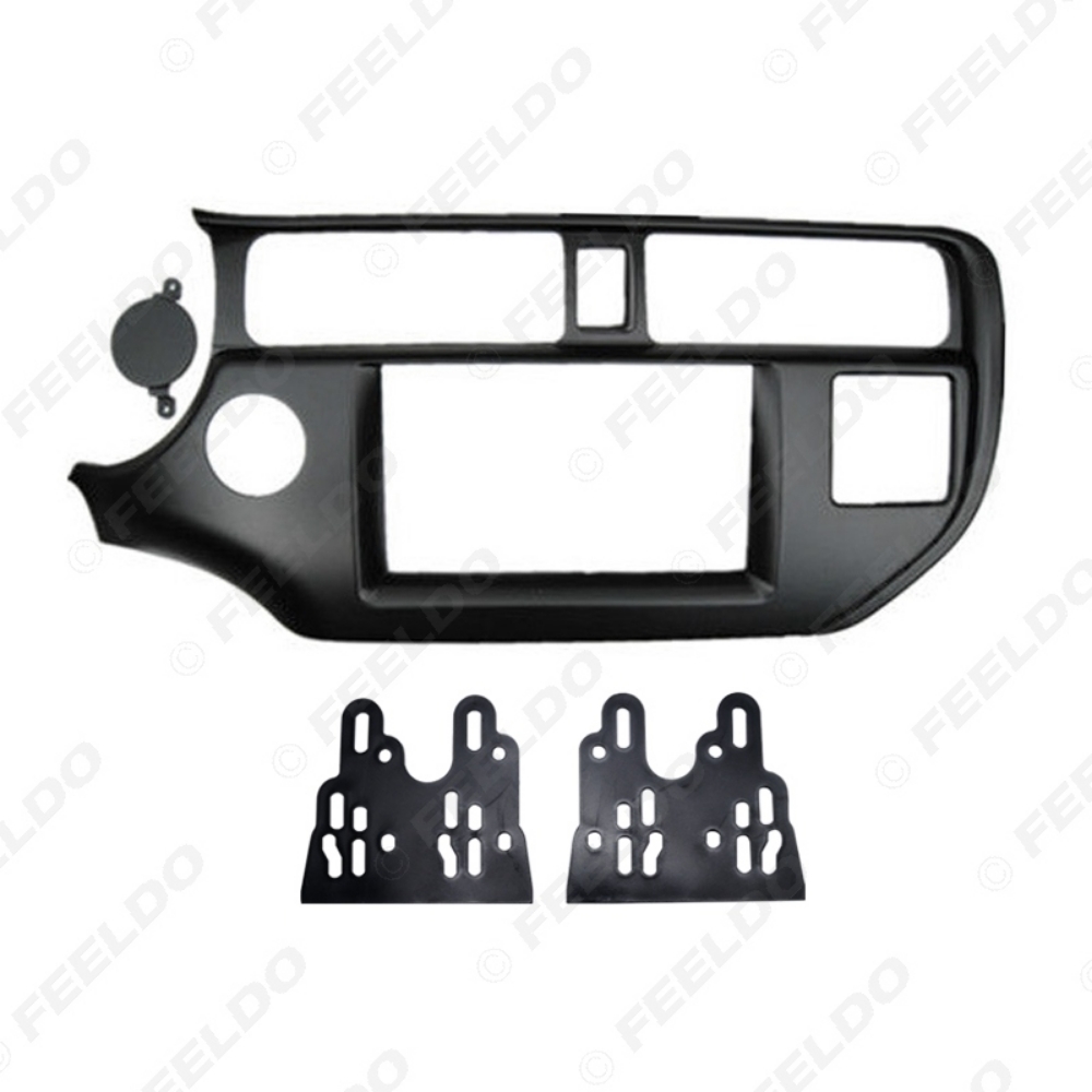 Picture of 2Din Car Refitting DVD Radio Fascia Frame for KIA Rio/K3/Pride 2011+(LHD) Stereo Dashboard Mount Panel Trim Kit