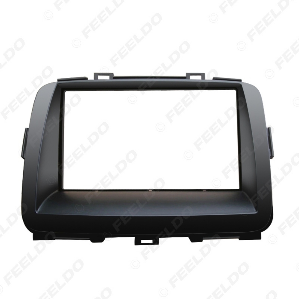 Picture of Car Double Din DVD Radio Fascia Frame for KIA Carens 2013 Dashboard Panel Mount Adapter Trim Kit