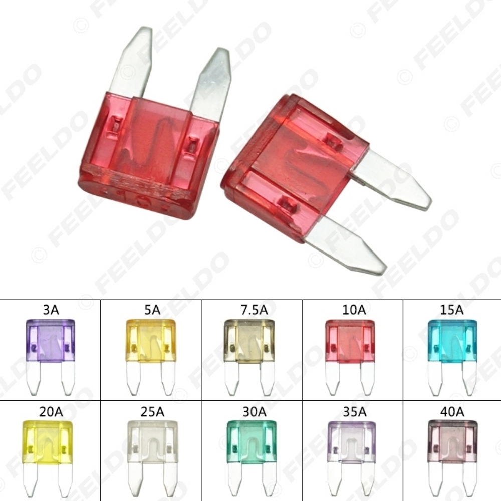 Picture of 1PC 3A~40A 10-Color Small Size Zinc Alloy Car Auto Motorcycle Boat Blade Fuse