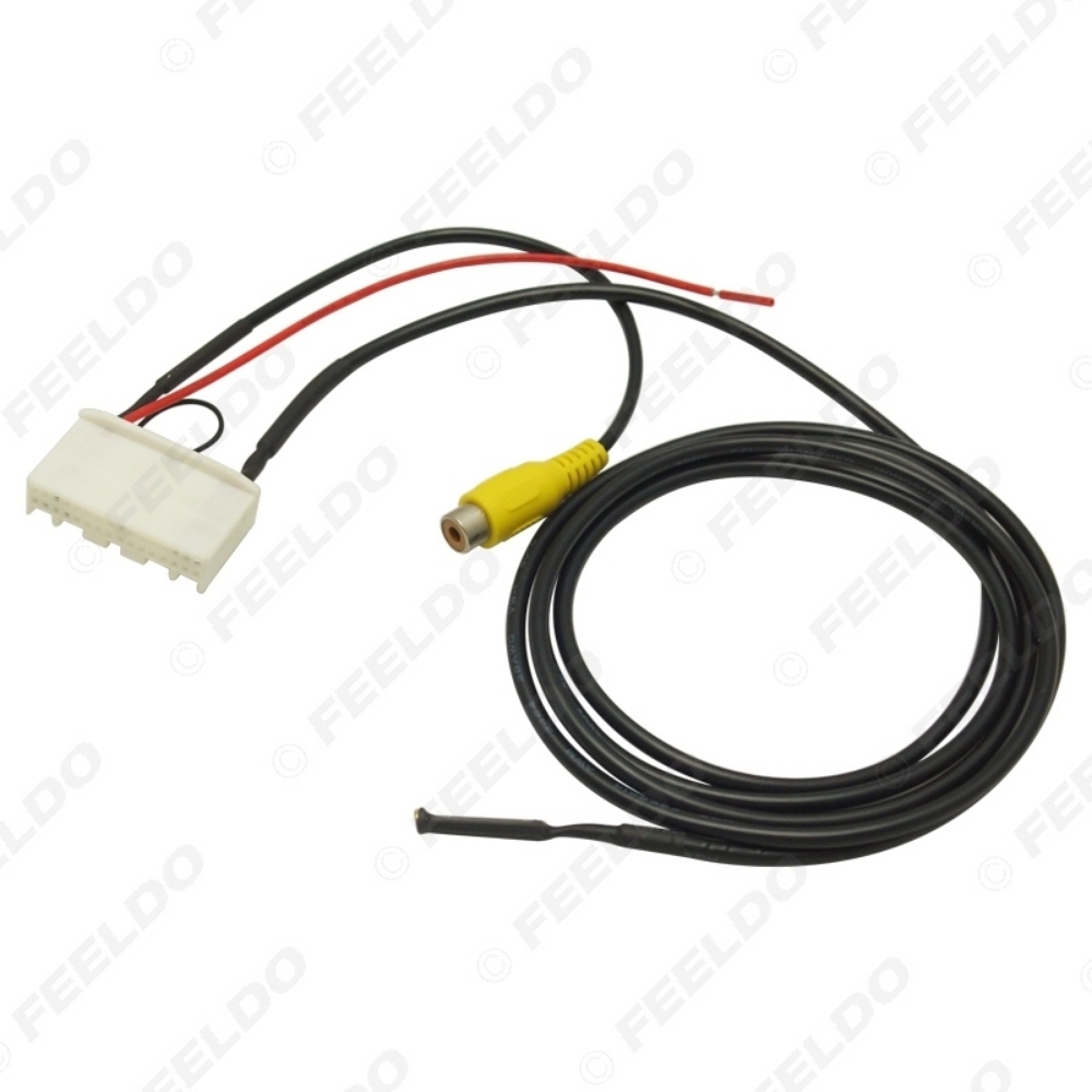 Picture of Car Rear Camera Reversing RCA Video Convert Cable Adapter with Micphone Cable For Nissan Qashqai/Teana/X-Trail/Sylphy