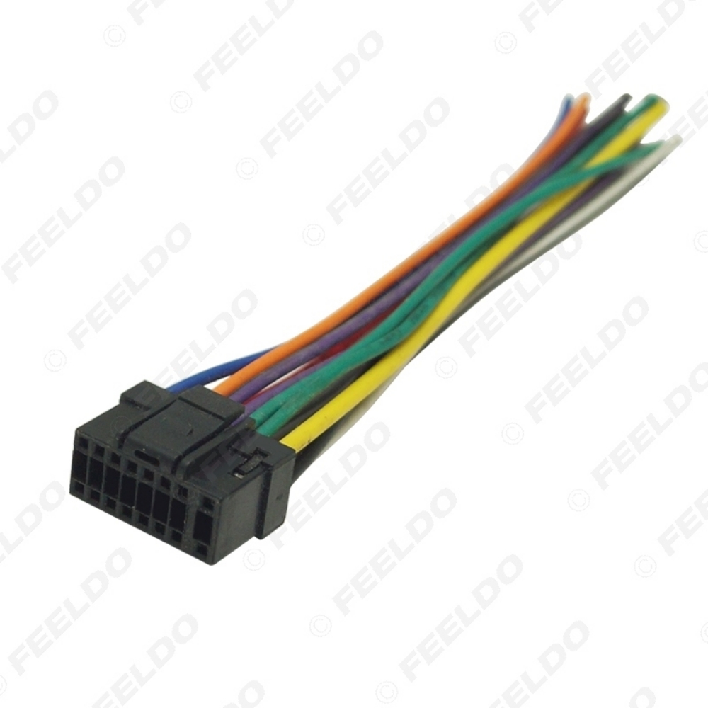 Picture of Universal 16Pin Car Wire Harness Adapter Connector Plug Into Car DVD CD Radio Stereo