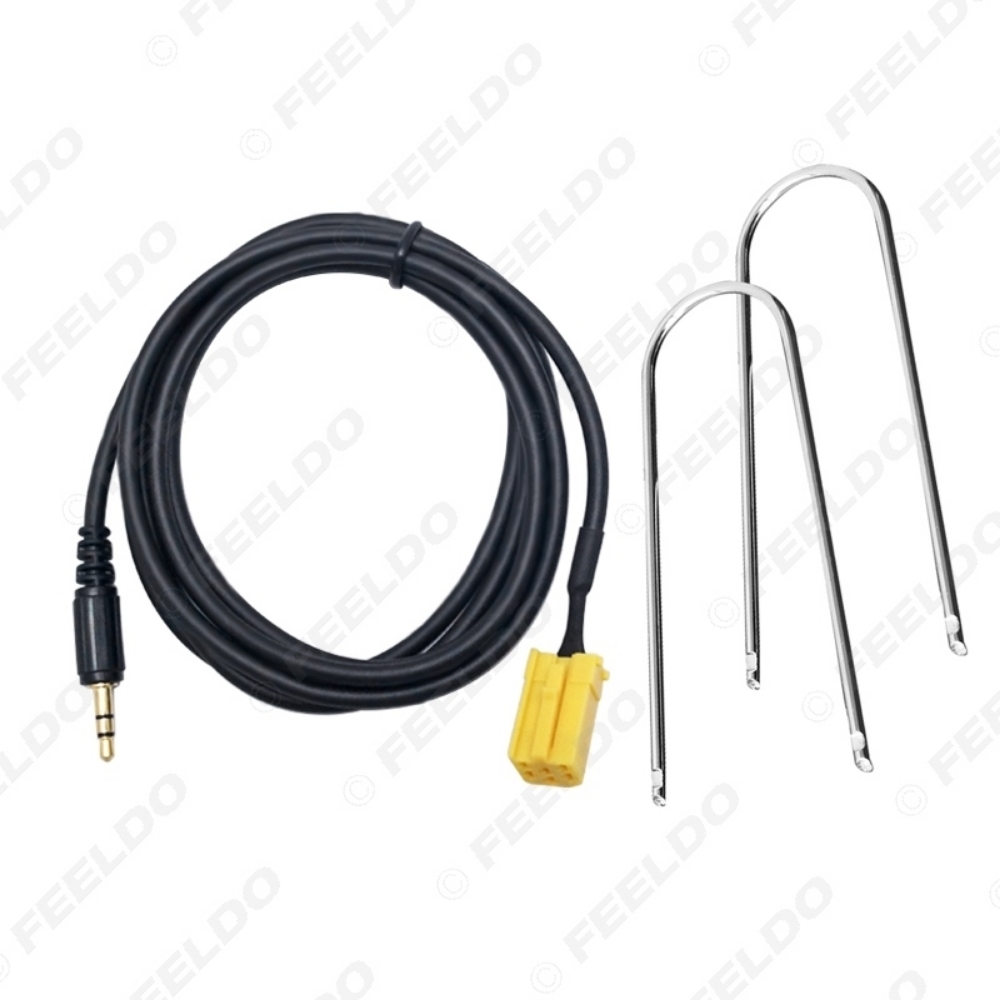 Picture of Car Stereo Aux input Cable Adaptor 3.5MM Audio Player Radio Removal Tool For Fiat Grande Punto Alfa 159
