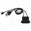 Picture of DC12V Car LED Decoration EL Fibre Neon Glow Lighting Rope Strip Power Driver Inverter With USB Port
