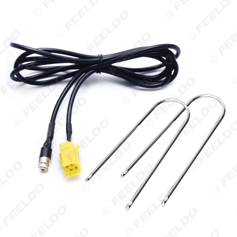 Picture of Car ISO 6Pin to 3.5MM Jack Stereo Audio Aux Cable Adapter For Fiat Grande Punto Alfa 159 with 2pcs Key Tools