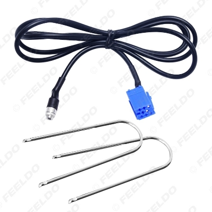 Picture of Car Stereo Female 3.5MM Jack Aux Adapter Cable For AUDI VW Passat Polo Bora with 2-Key Tool Radio Wire