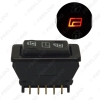 Picture of Auto 12V/24V 20A Universal 5pins Car Power Window Switch Button With Illumination Indicator Red Light