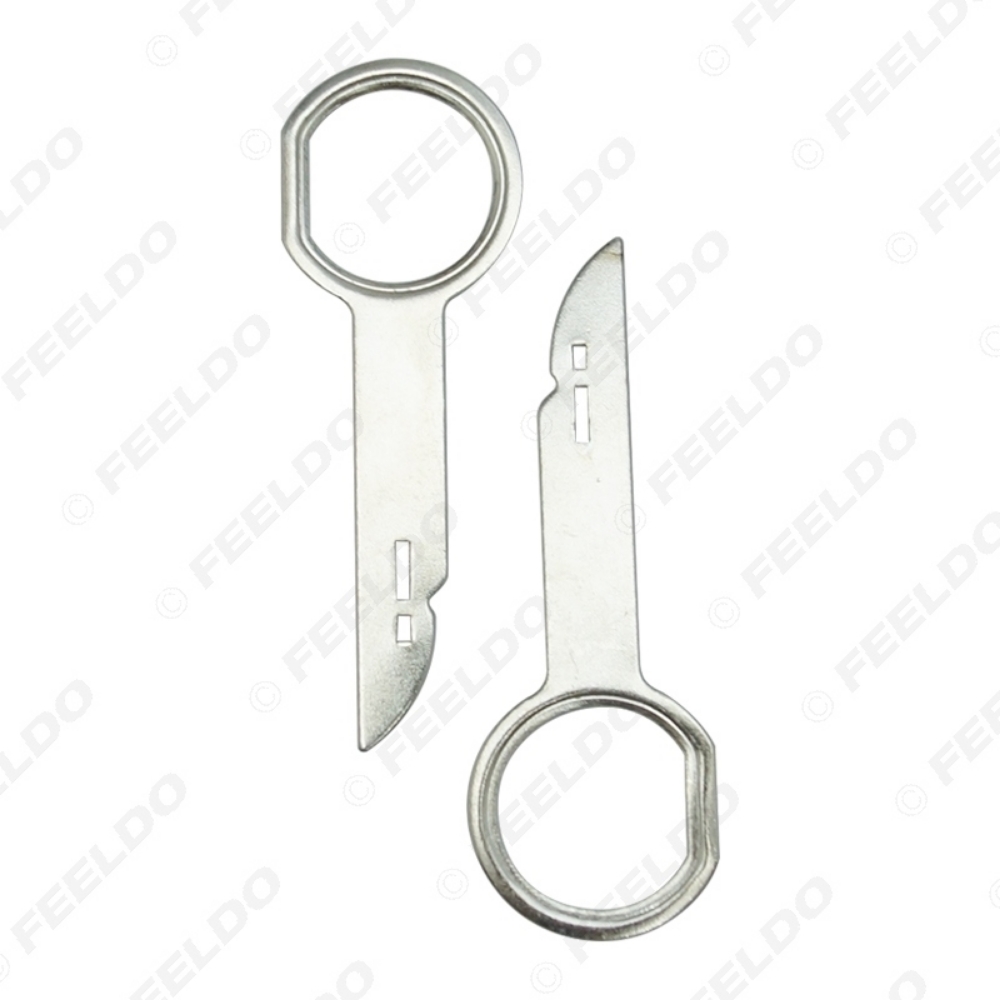 Picture of 2pcs Car CD DVD Stereo Radio Removal Release Tool Keys Repair Tool Stereo Head Unit Audio Tools For VW Audi