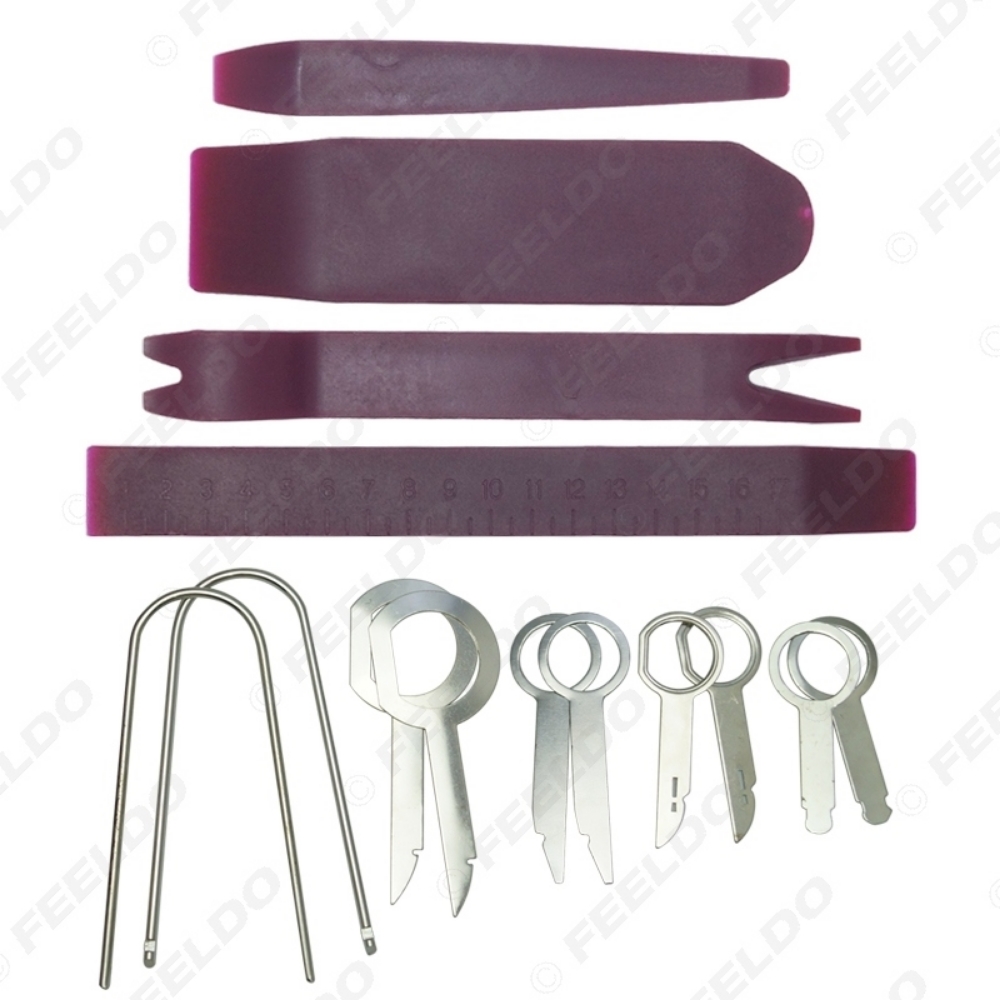Picture of 14pcs/Set Auto Audio Stereo DIY Refit Tool Radio Speaker Panel Trim Key Removal Installation Pry Repair Key Tool Kits
