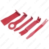 Picture of 5pcs Red Auto Stereo Dash Door Soundproof Clip Panel Open Remover Tool Moulding Trim Dashboard Removal Tool Kit