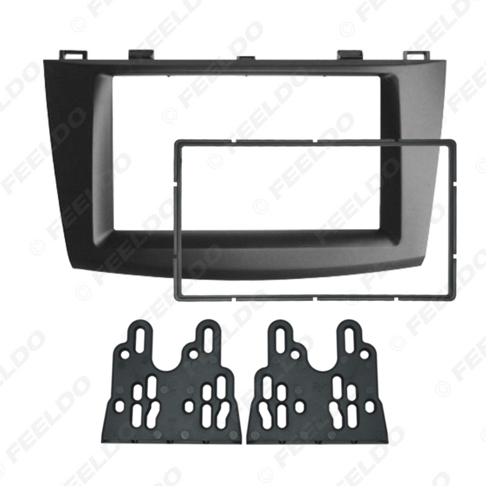 Picture of Car Audio Radio Fascia Plate Panel Frame for Mazda 3 2010-2013 2DIN Installation Dash Mount Trim Kit