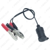 Picture of 12V Car Motorbike Tractor Boat Clip-on Cigarette Lighter Socket Cable Adaptor