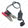 Picture of 12V Car Motorbike Tractor Boat Clip-on Cigarette Lighter Socket Cable Adaptor