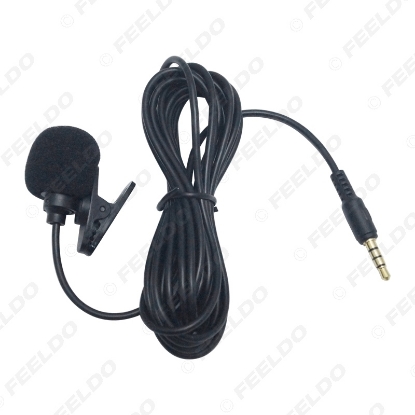 Picture of Car GPS Microphone Kit with Clip Mount for Car Interior Handsfree Calls with 3.5mm Jack and 3M Cable
