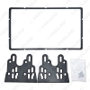 Picture of 2-Din Stereo Panel For Toyota Hilux 2011+ Fascia Radio DVD Dash Installation Mount Trim Kit Face Plate Frame