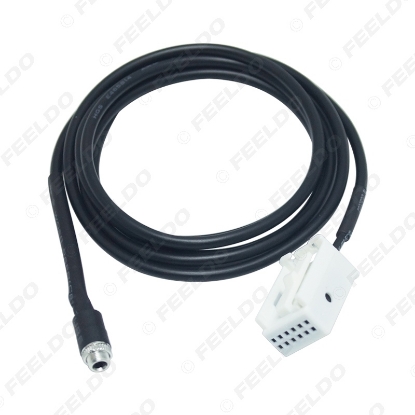 Picture of Car Radio Audio MP3 RCD510+ RCD310+ AUX-IN Adapter Cable for Volkswagen Passat B6 B7 CC Golf Polo 12-Pin Port AUX Wire Cable