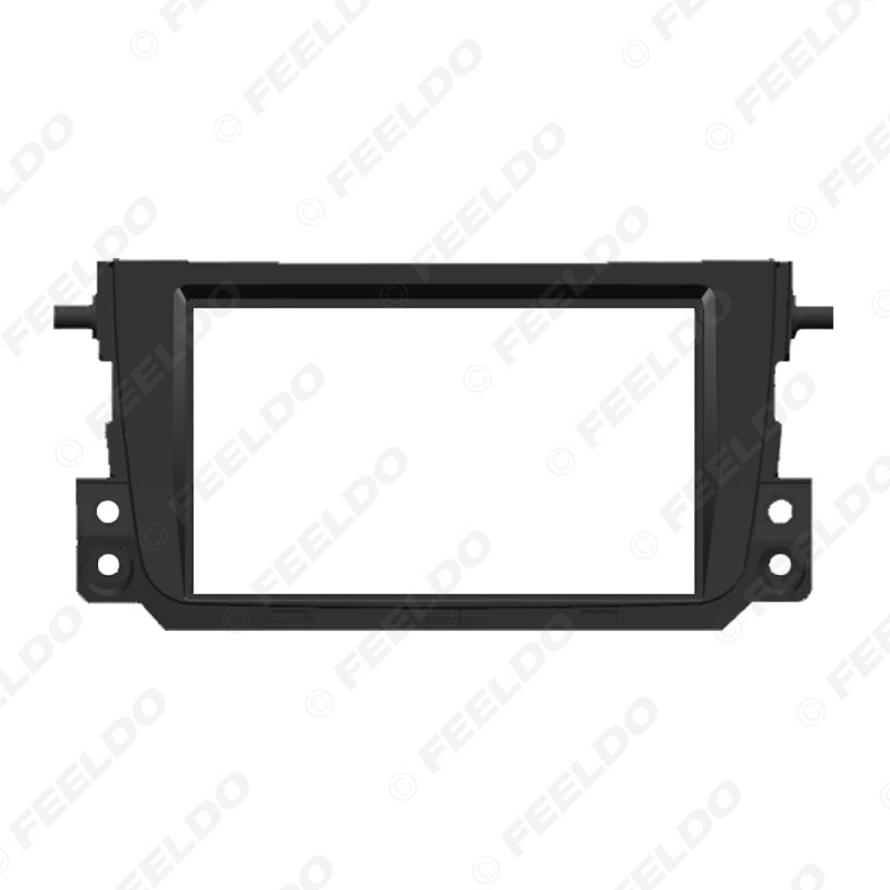 Picture of Black 2Din Car Stereo Audio Panel Fascia Frame Trim For Mercedes BENZ Smart Fortwo 2011 Radio Dash Refitting Kit