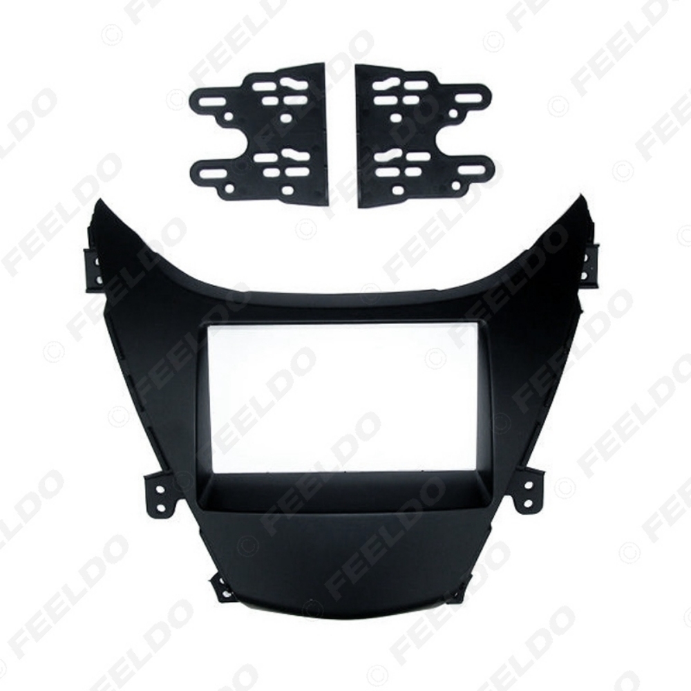 Picture of Car 2 Din Radio Fascia Frame Trim for 2011-2013 HYUNDAI Elantra I35 Installation Refitting DVD Dash Panel Frame Kit