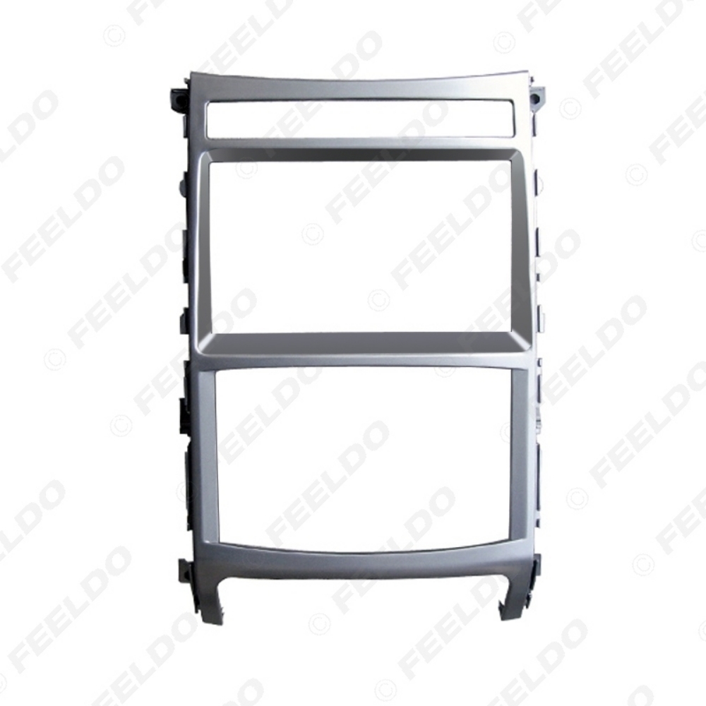 Picture of Car 2Din DVD Radio Fascia Frame for Hyundai IX-55 2008-2012 Veracruz 2007-2012 Stereo Face Panel Installation Trim Kit