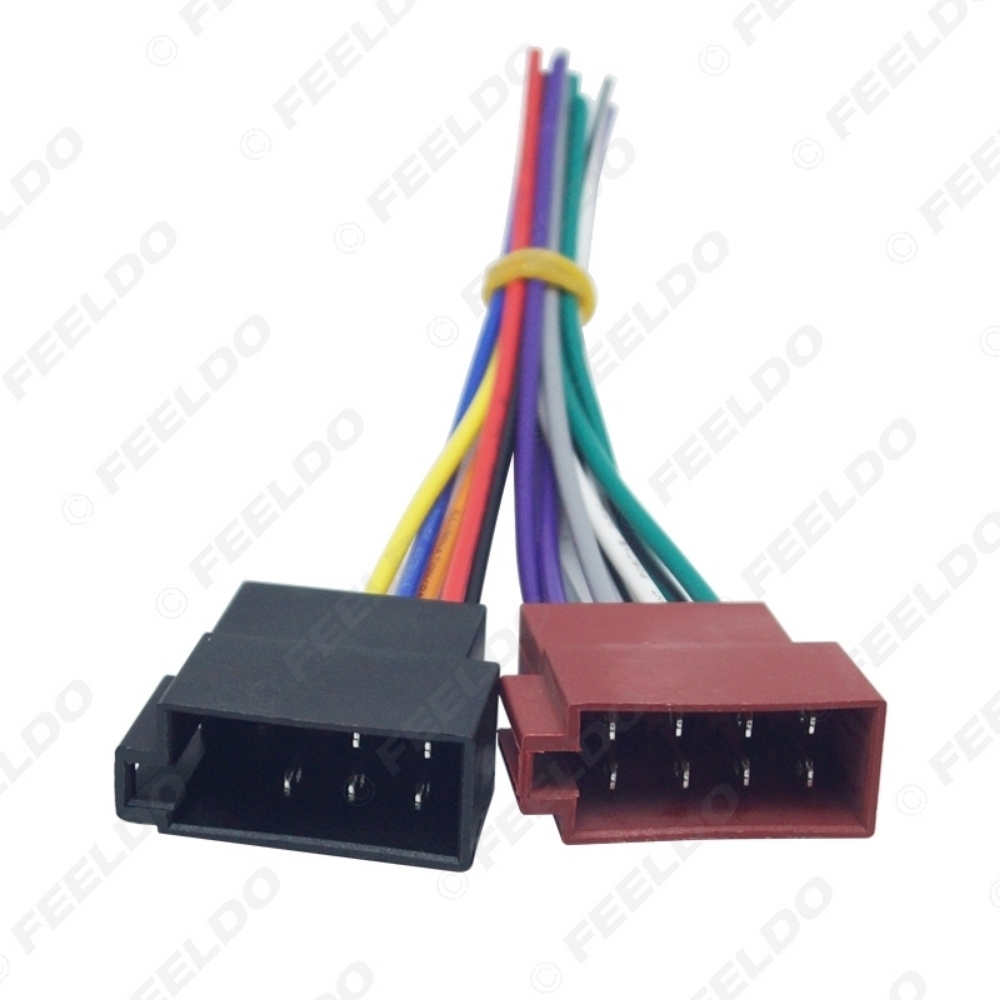 Picture of Car Stereo Wiring Harness For Volkswagen/Audi/Mercedes Plug Into OEM Factory Radio CD Audio Installation (Power&Speakers)