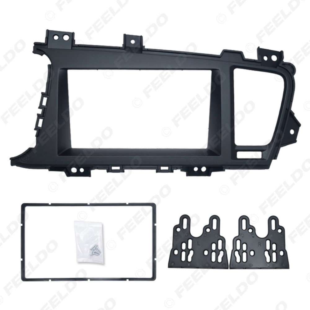 Picture of 2Din Car DVD Radio Fascia Frame for KIA Optima K5 (LHD) 2010+ Dashboard Installation Mount Frame Panel Trim Kit