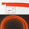 Picture of 2M Car Decoration Flexible Moulding EL Neon Glow Lighting Rope Strip With Fin And Cigar Lighter 9-color