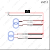 Picture of Universal 4-Connector Wiring Harness Power Adapter Kits For Car CCFL/LED Angel Eyes Light Installation #5632
