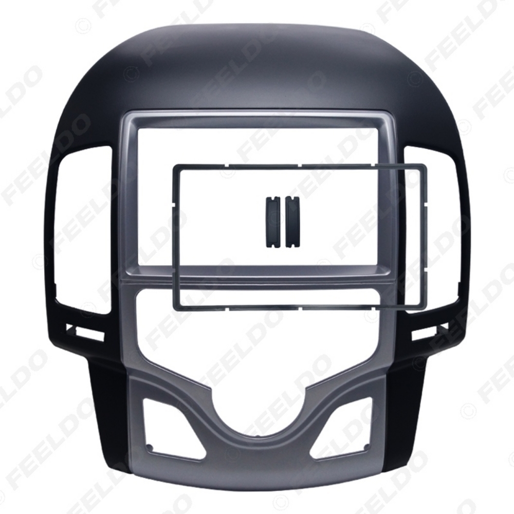 Picture of Car 2Din DVD Radio Stereo Fascia Frame for Hyundai I-30 2009 Auto AC LHD Korean Face Panel Dash Trim Kit