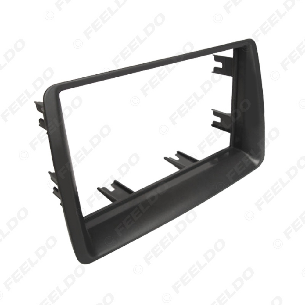 Picture of Car 2DIN Audio Radio Panel Fascia Frame for FIAT Panda (169) 2003-2012 Stereo Dashboard Frame Mount Installaion Trim Kit