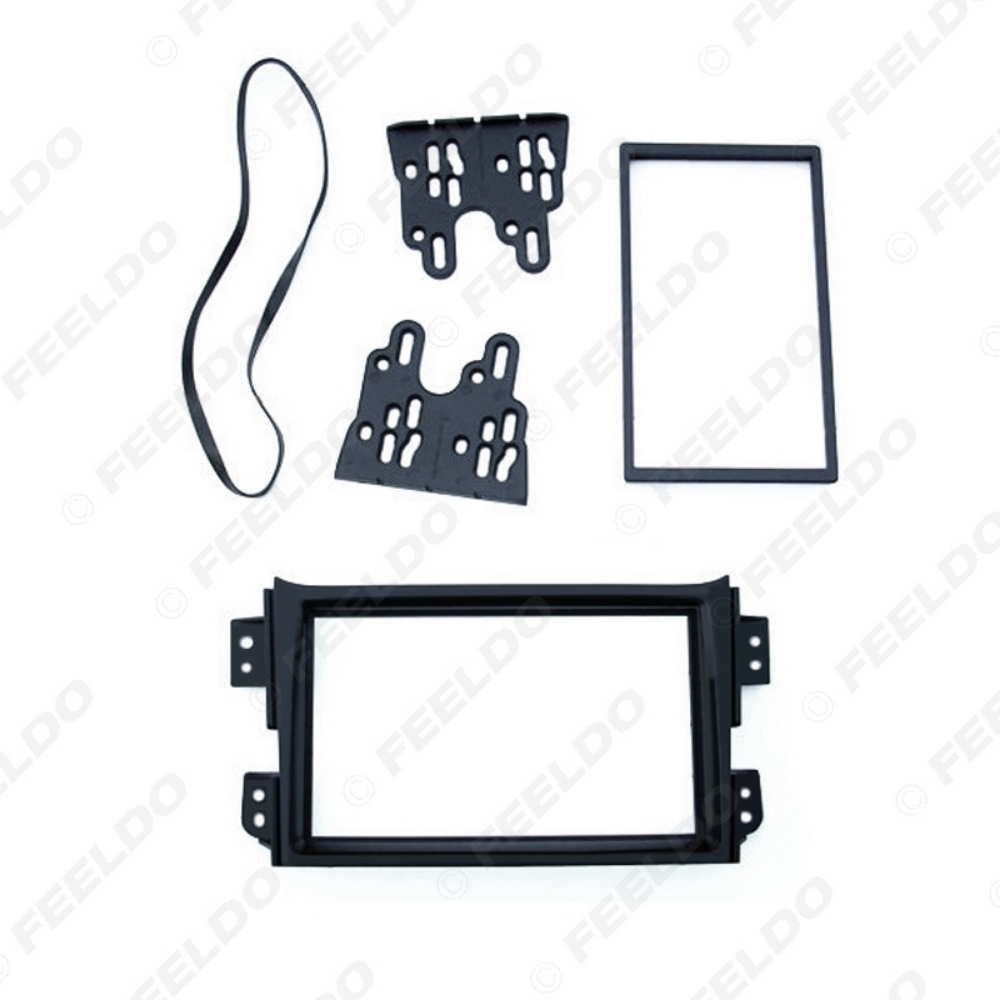 Picture of Car 2DIN Radio Panel Fascia Frame for Suzuki Splash Ritz Opel Agila Stereo Face Fascia Plate Dash Trim Installation Kit