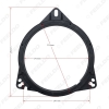 Picture of 6.5" Car Speaker Spacer Horn Pad Mounts Bracket For Toyota Universal Nissan Great Wall Lexus Chery Zotye Solid Mat