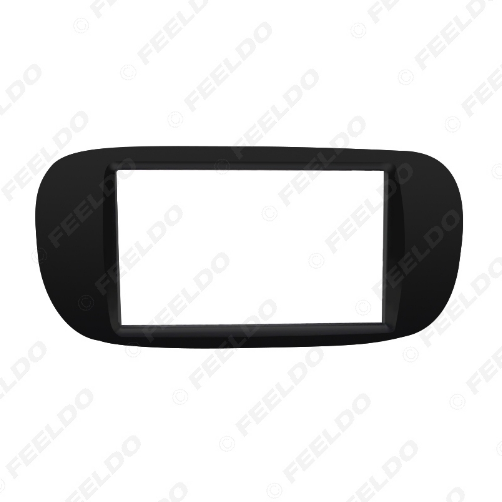 Picture of Car Radio Audio 2DIN Panel Fascia Frame for FIAT 500 2007-2015 Stereo Face Fascia Plate Dash Trim Installation Kit