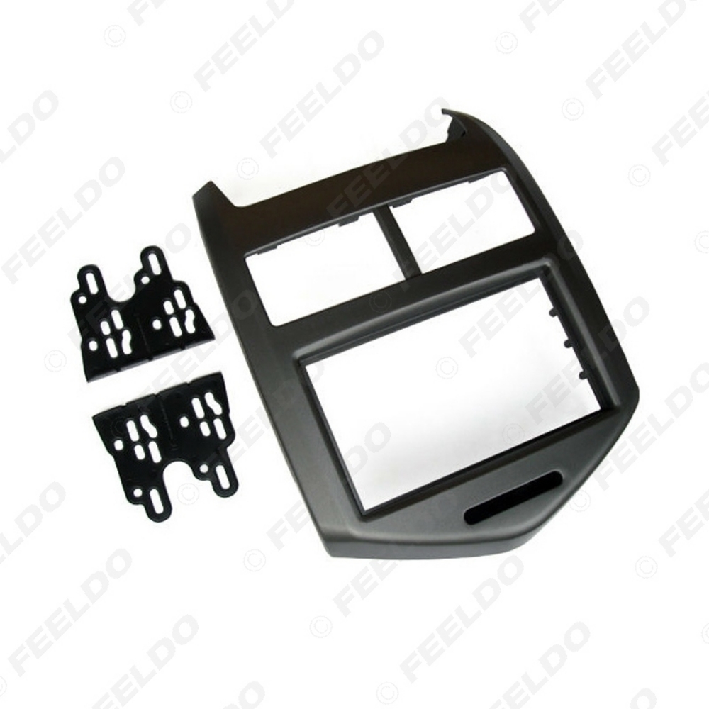 Picture of Car Refitting 2Din Stereo Radio Fascia Frame For Aveo Sonic Holden Barina 2011+ Dash Fitting Panel Frame Mount Trim Kit