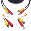 Picture of 20 Meters 65FT Car 2 in 1 RCA Video & DC Power Cable Video AV Vehicle Extension Cable for Backup Reversing Camera