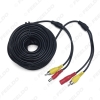 Picture of 20 Meters 65FT Car 2 in 1 RCA Video & DC Power Cable Video AV Vehicle Extension Cable for Backup Reversing Camera