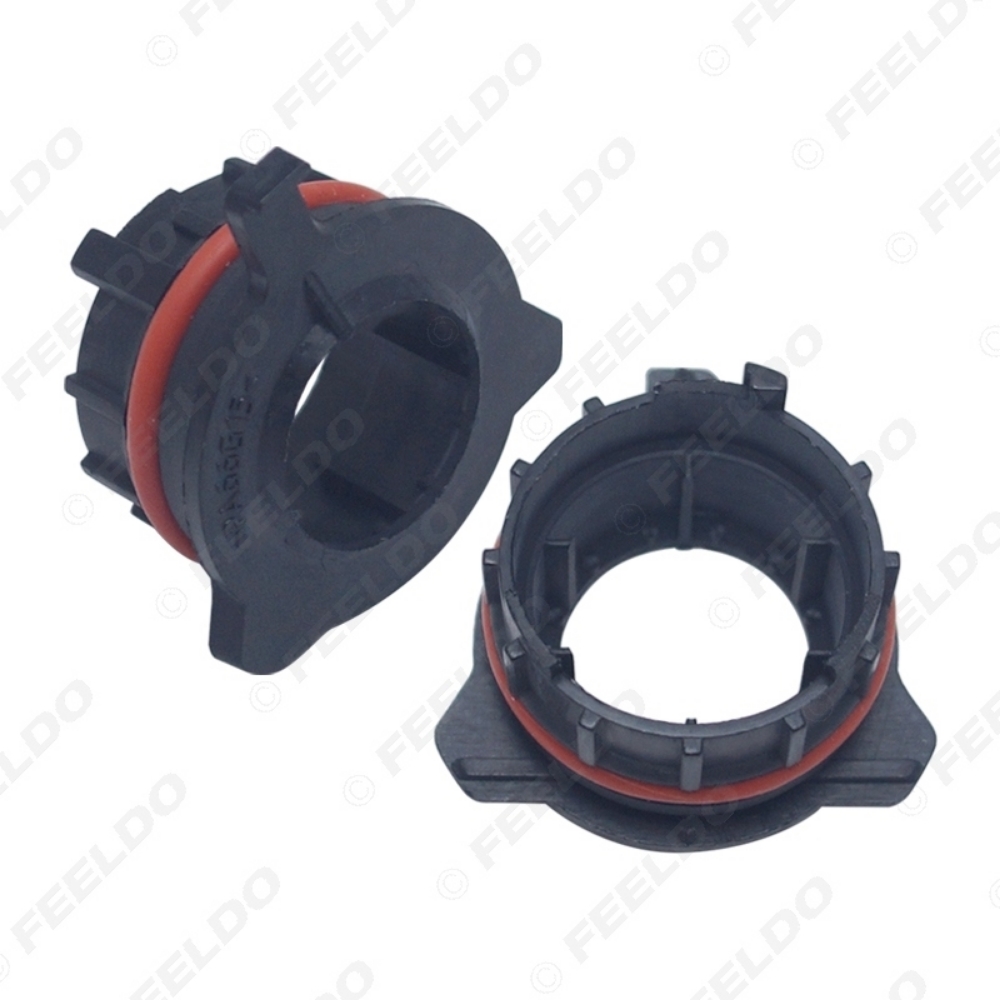 Picture of 2x H7 LED Headlight Bulb Base Holders For Benz SLK BMW E39 1/5 Series E60 520 LED light Clip Retainer Clip Adapter